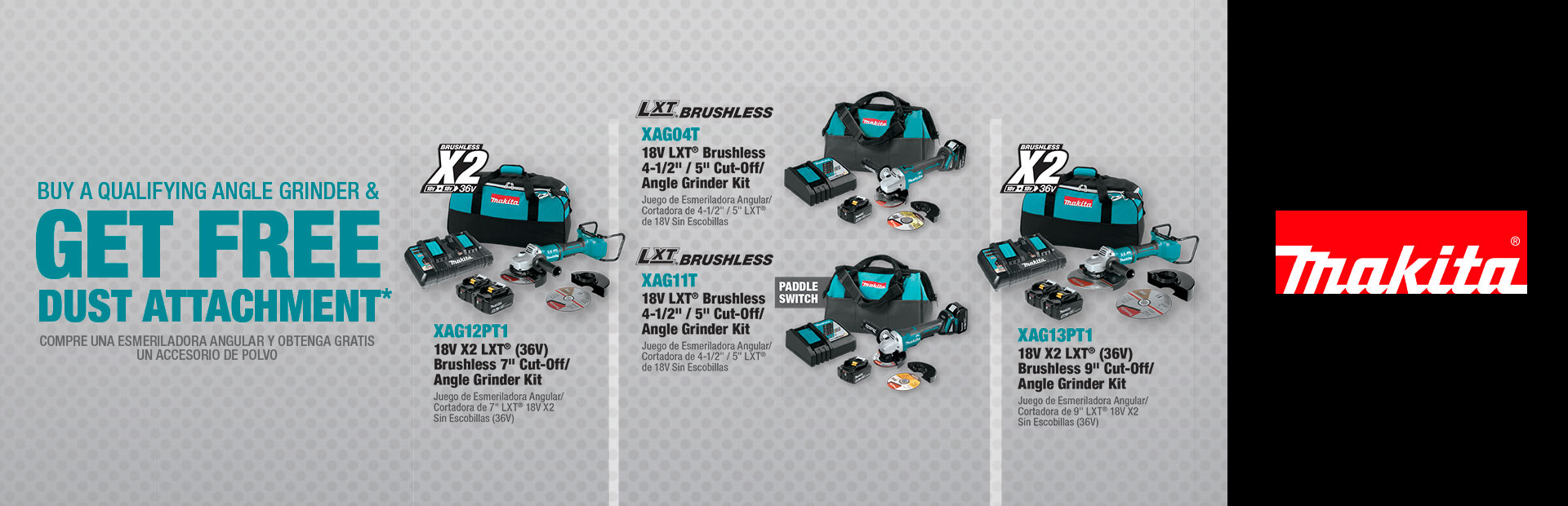 Makita: BUY A QUALIFYING ANGLE GRINDER